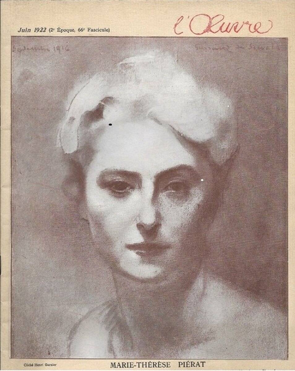 Lucien-Victor Guirand de Scévola (1871-1950) Portrait of his wife, oil on canvas signed