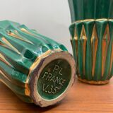 Pair of ceramic vases by PL France, 1960s