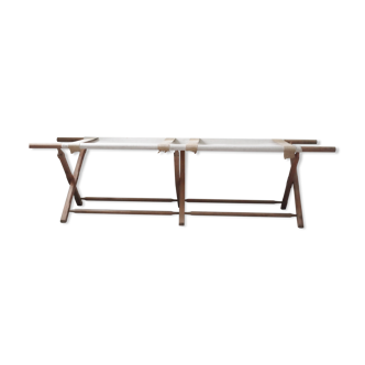 Military camp bed - bed day bench