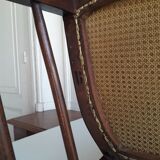 Carpeted chair at the beginning of the 20th century