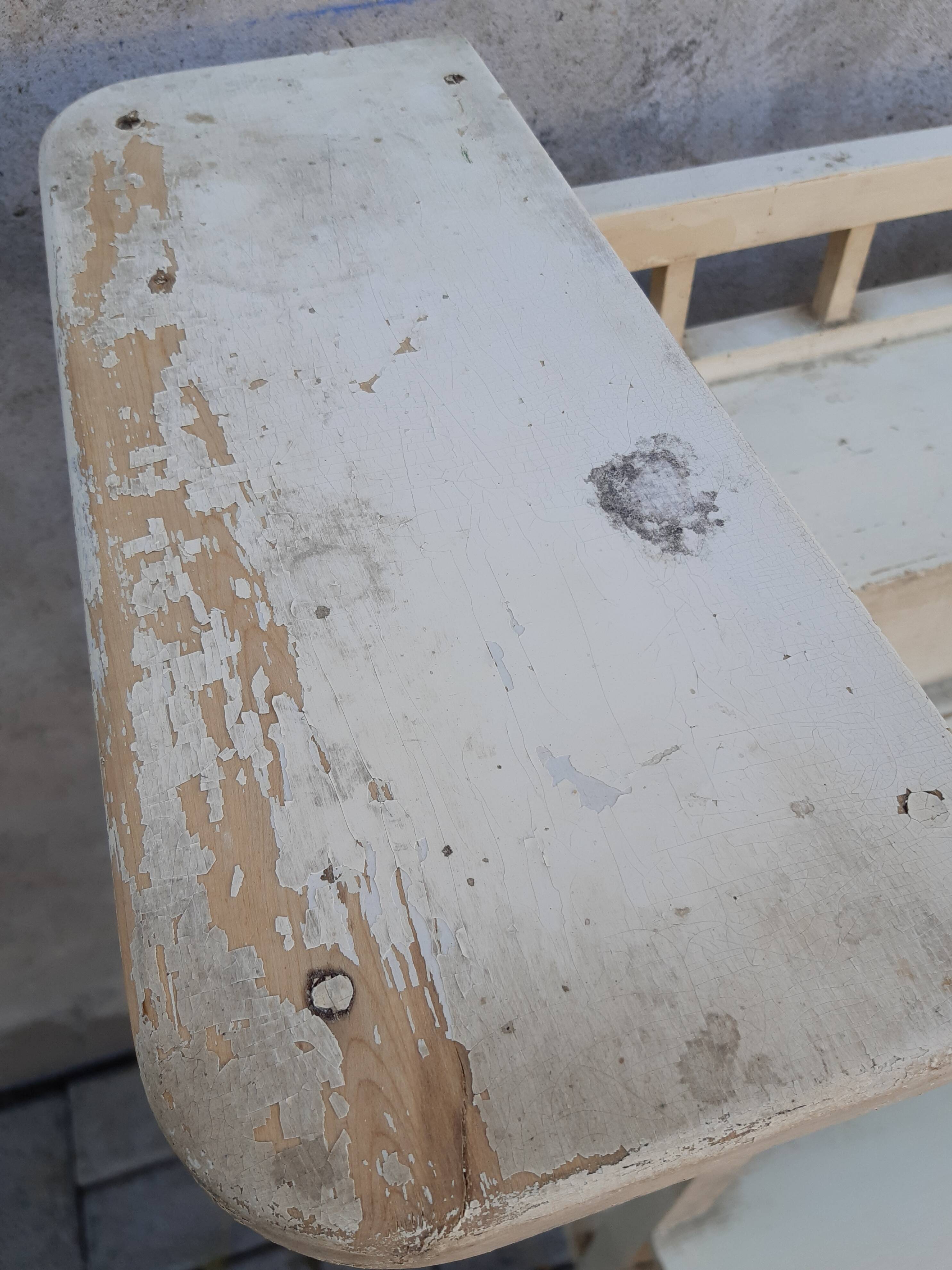 Porte plante art déco en bois