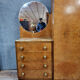 Toilet cabinet Art Deco period in glass of Amboine around 1920
