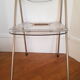 Vintage folding transparent chair