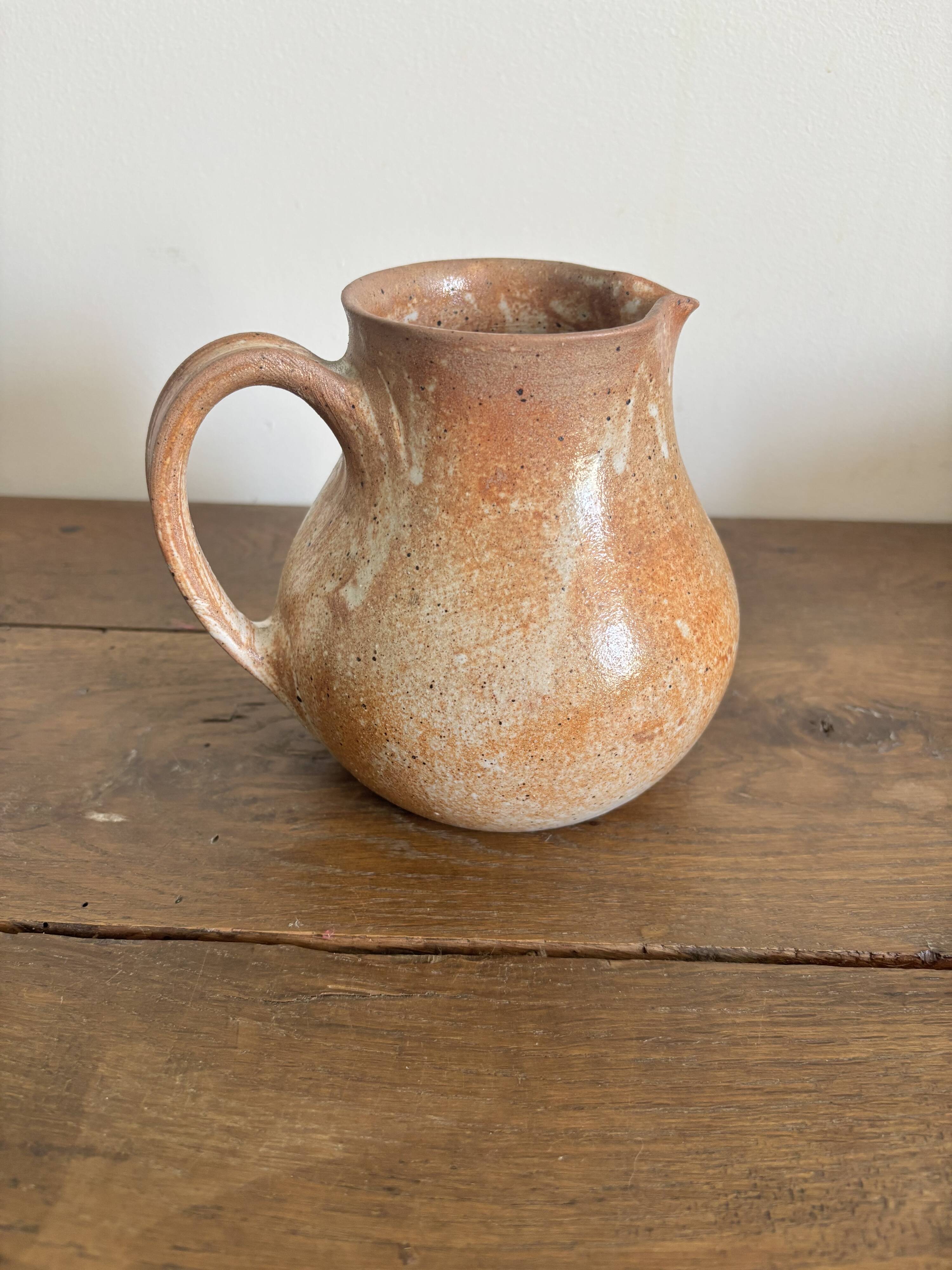 Set of French artisanal stoneware ceramics – 1960s