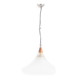 Lampe à suspension italienne moderne en verre de Murano, années 1960