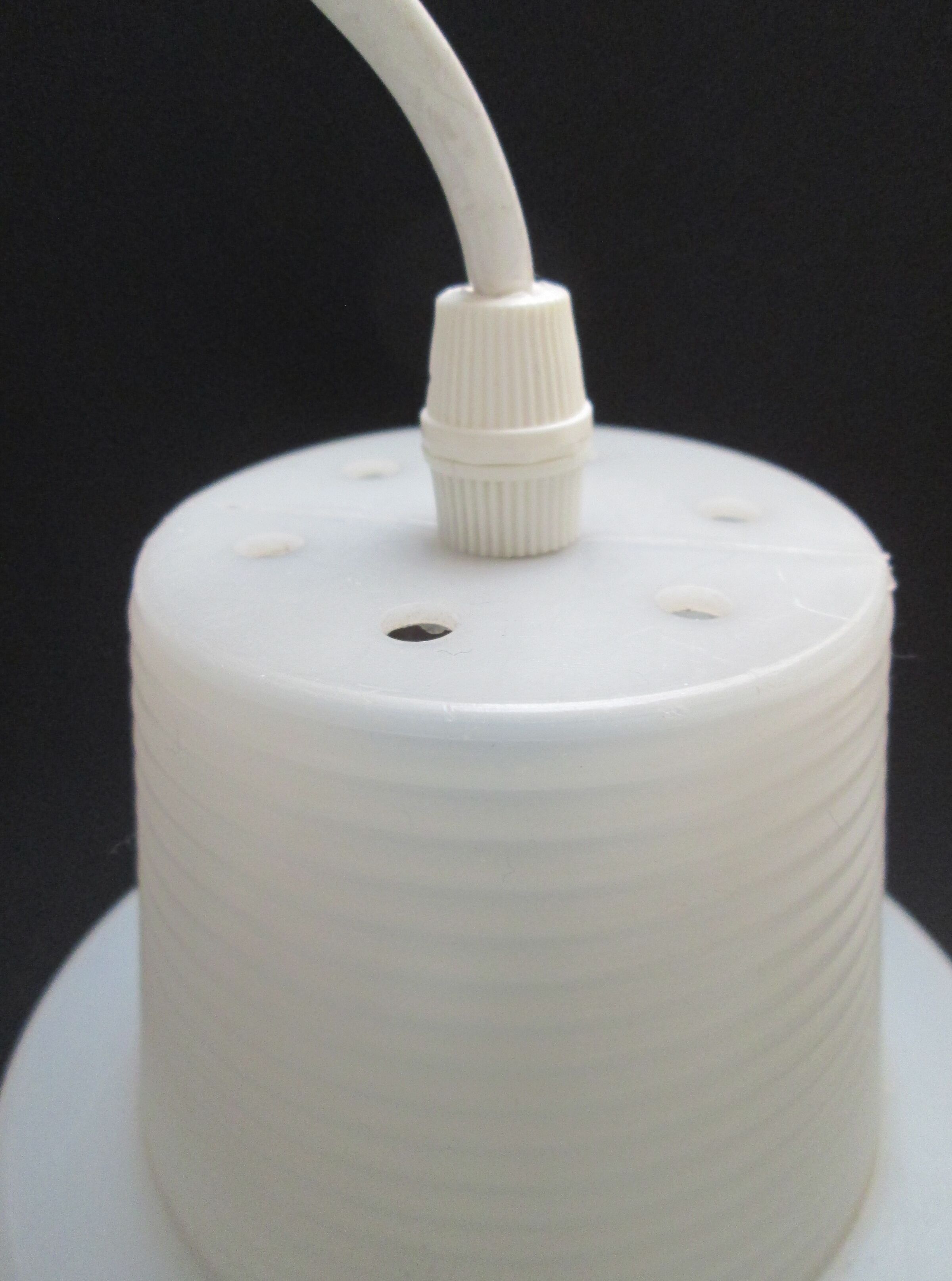 Small danish design 1960s mid century plastic+metal hanging