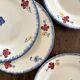 4 earthenware dessert plates “Mary Lou” Digoin Sarreguemines