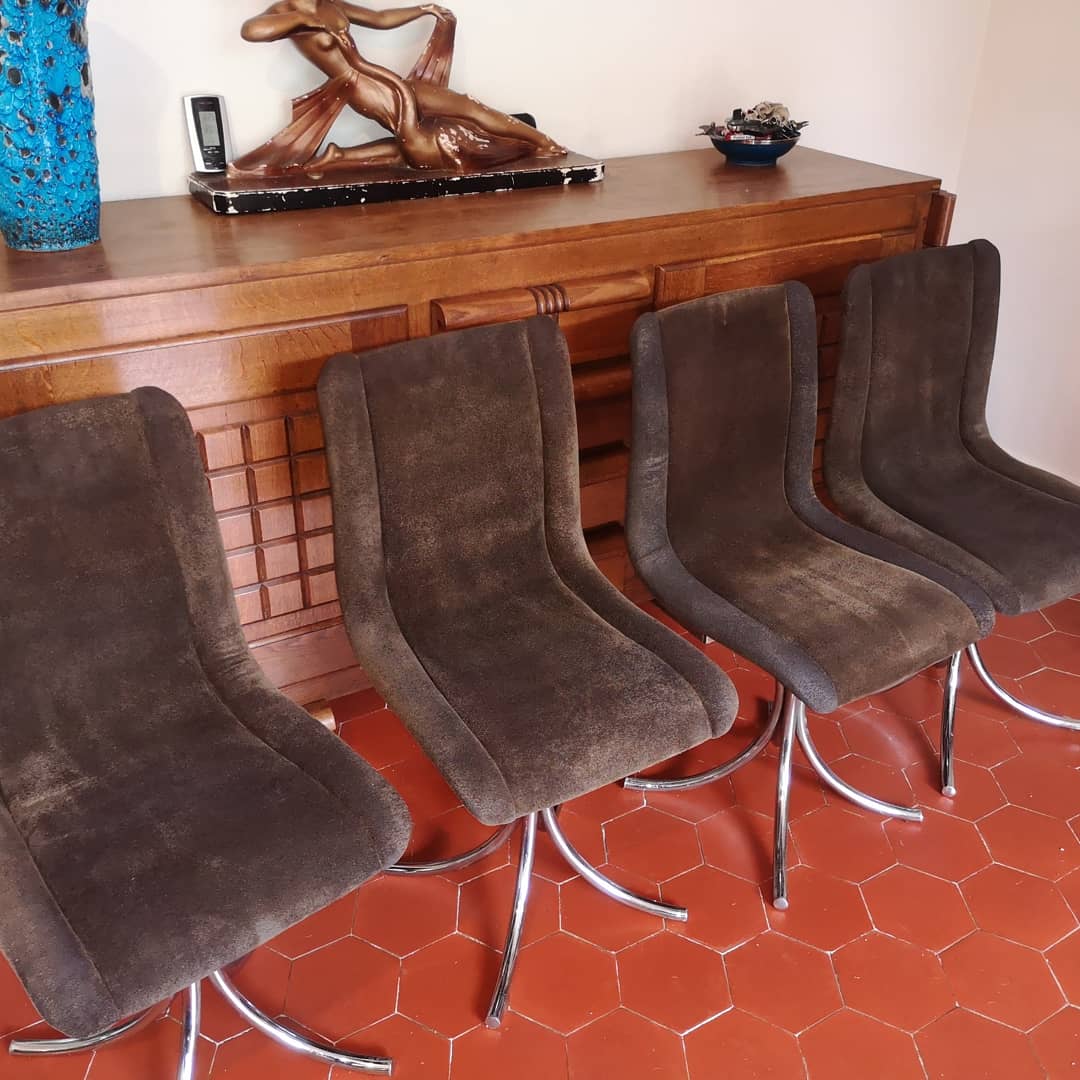 Italian design dining set 70s