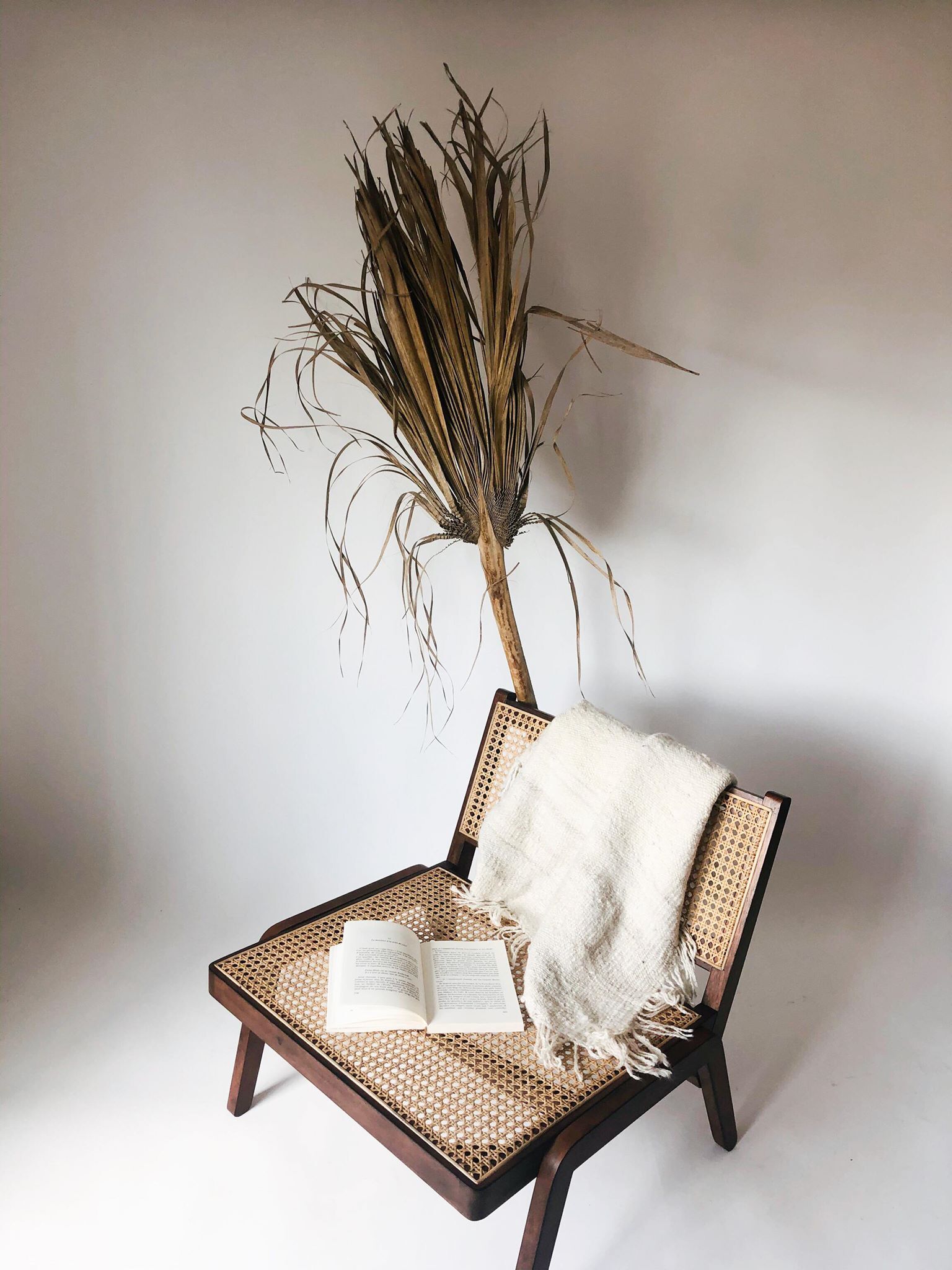 Chair in caning