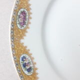 Set of 10 porcelain plates 50s