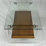 Glass coffee tables by André Monpoix