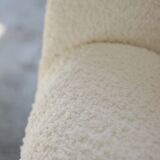 Lounge chair with boucle fabric by Fritz Neth for Correcta, 1950s