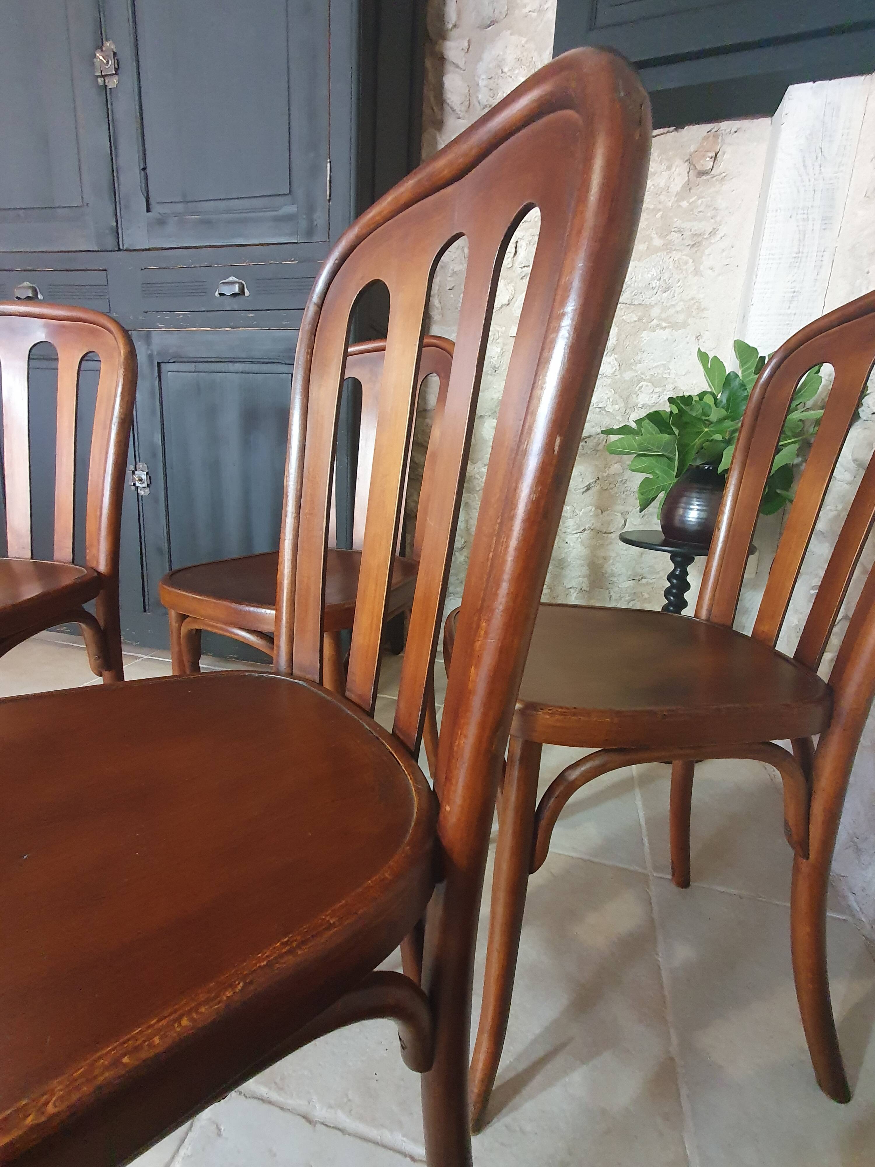 Lot de 4 chaises Bistrot Fischel