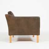 Vintage Danish design leather armchair from Vemb, 1980’s