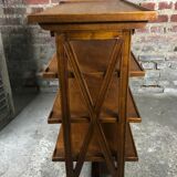 Service / storage furniture in solid walnut style Louis Philippe