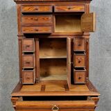 Napoleon III period tiered happiness of the day desk in pine circa 1880