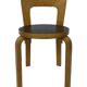 Chaise vintage modèle 65 par Alvar Aalto pour Artek (Linoléum noir)