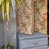 30'S French Tapestry Screen, XX-style classic printed canvas, 3 panels
