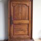 Louis XIII oak wardrobe, bonnetière, 18th century.