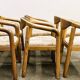 Ensemble de six chaises en pin Rainer Daumiller, années 1970