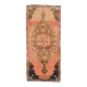 Vintage Turkish Hand-Knotted Wool Cotton Orange Runner 159x366
