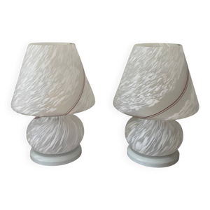 Paire de lampe champignon - vetri