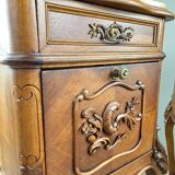 Pair of Louis XV Bedside Tables, Yellow Marble, 19th Century