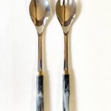 Couverts de service en inox et bakélite, Guy Degrenne