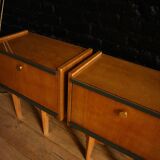Pair of vintage bedsides