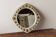 Modernist mirror, J Capo Enamels, wood and enamel