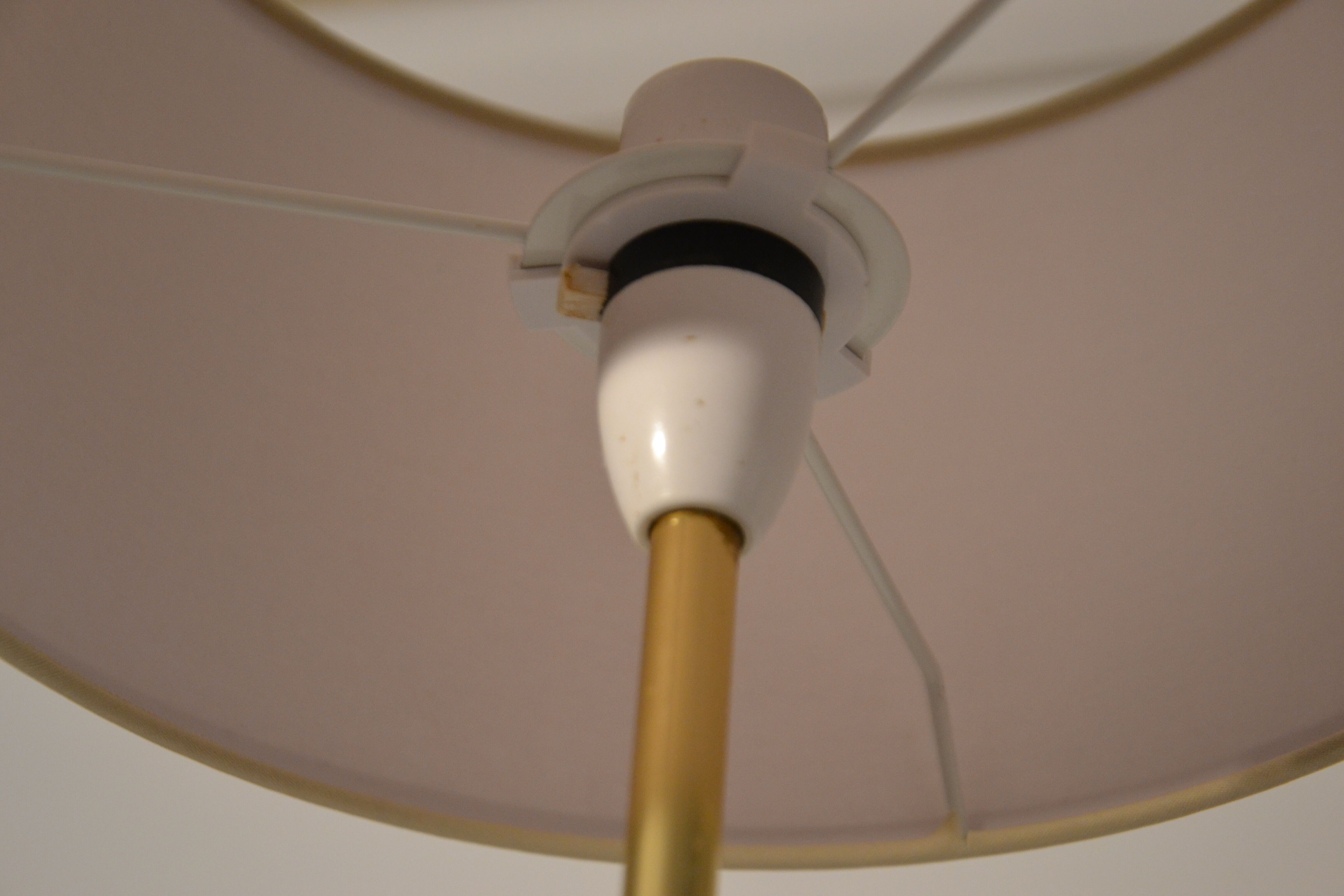 Lamppost in teak and brass 60 years