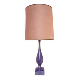 Lampe "violet blue" Philippe Capelle abat-jour d'origine, vers 1950