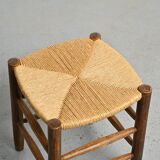 Pair of Bauche stools by Charlotte Perriand, Maison Sentou, circa 1950