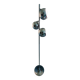 Eyeball floor lamp with tulip base