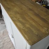 High Parisian buffet - white and wood