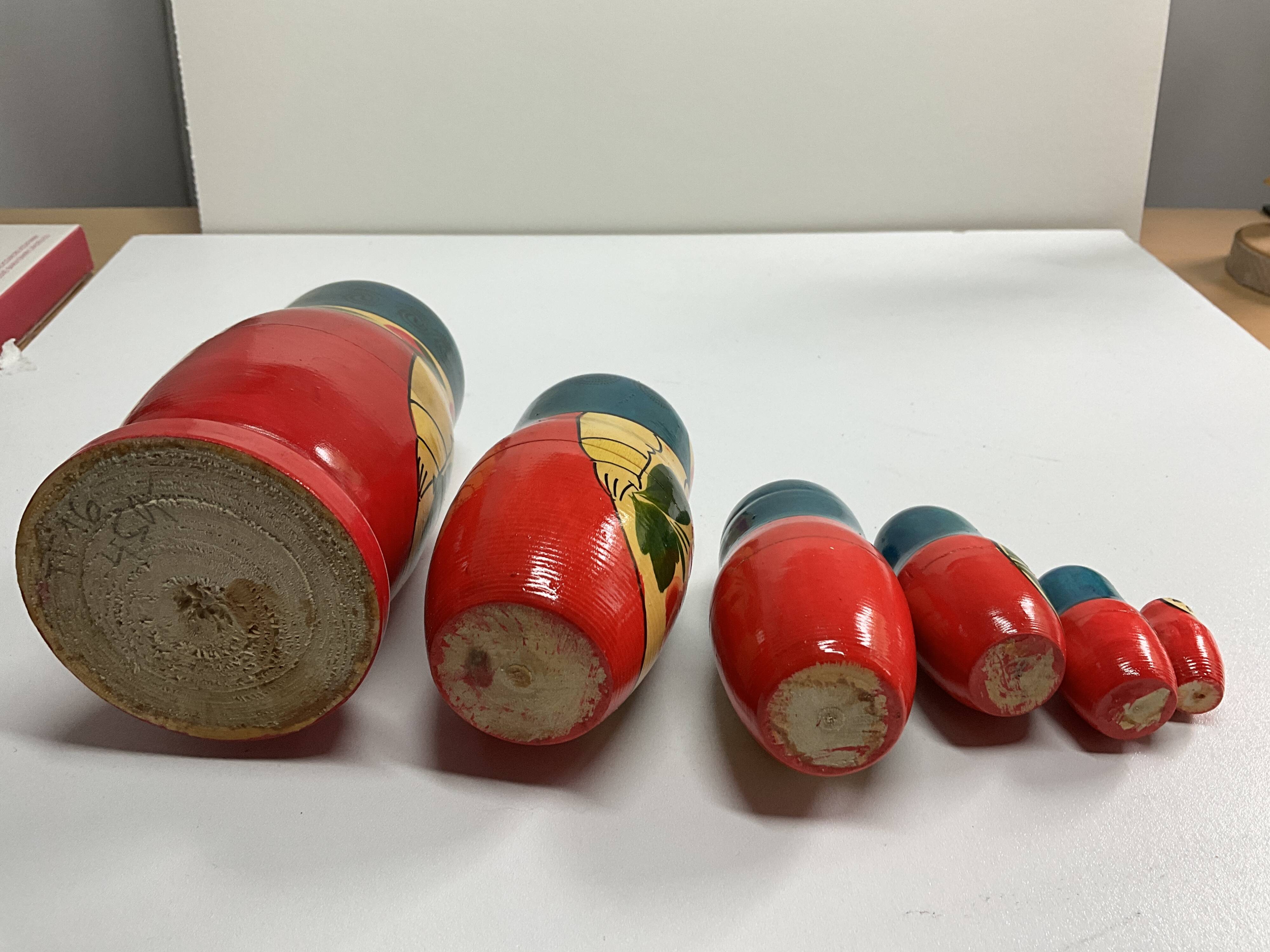 Vintage Russian Folk Art Matryoshka Dolls