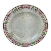 Plat ancien artisanal made in france digoin