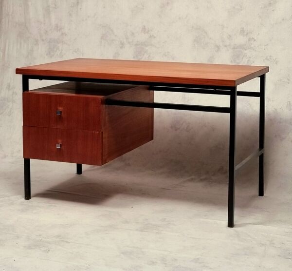 Bureau moderniste de Luigi Bartolini - Teck - Ca 1960