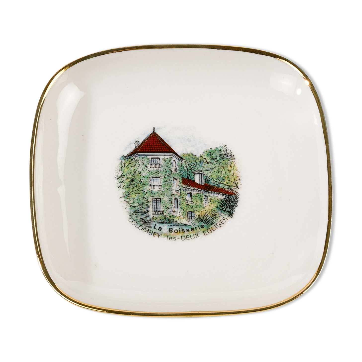 empty ashtray pocket La Boisserie Charles de Gaulle Colombey the 2 porcelain churches France