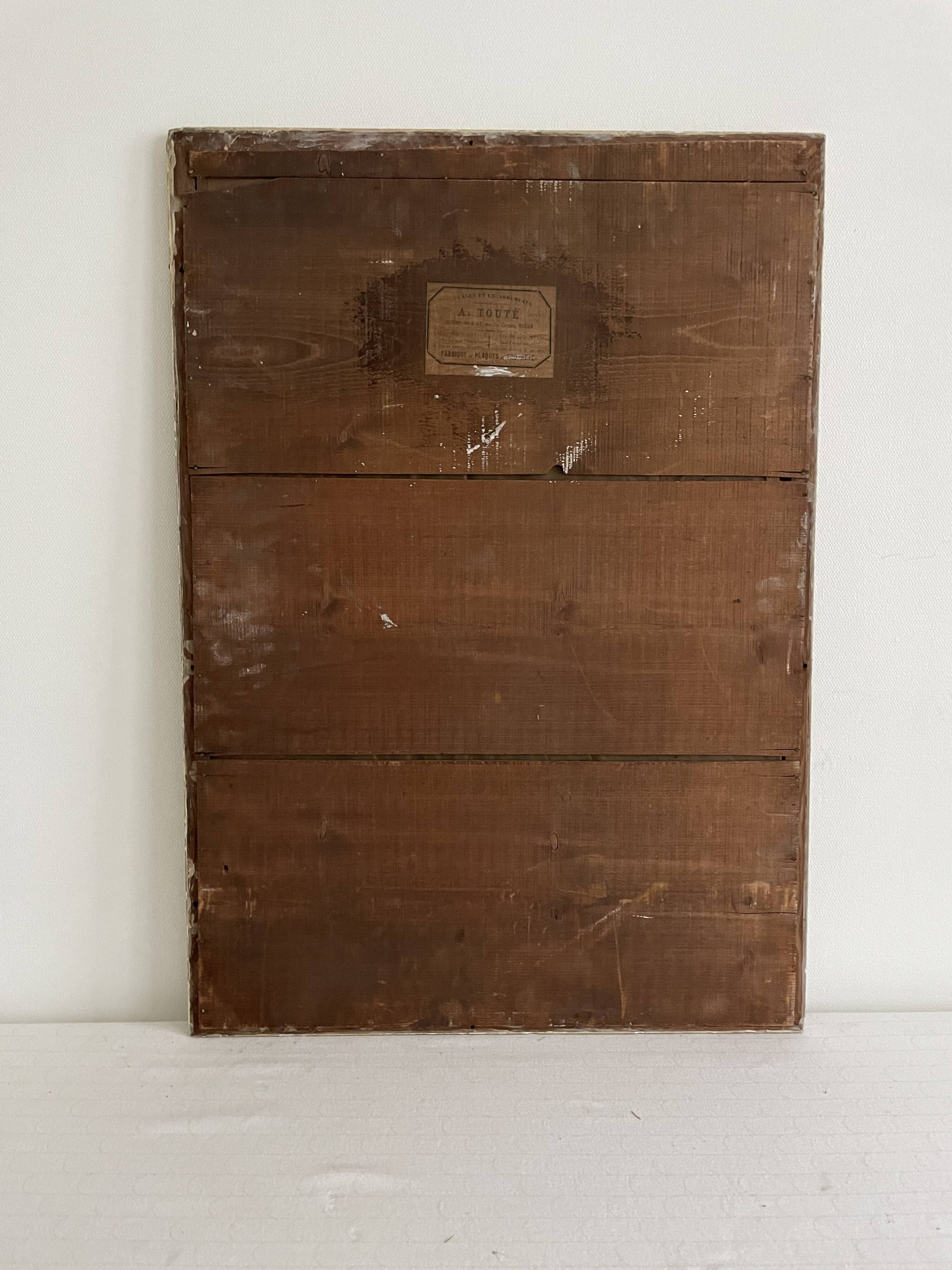 Old wooden mirror 50x71cm