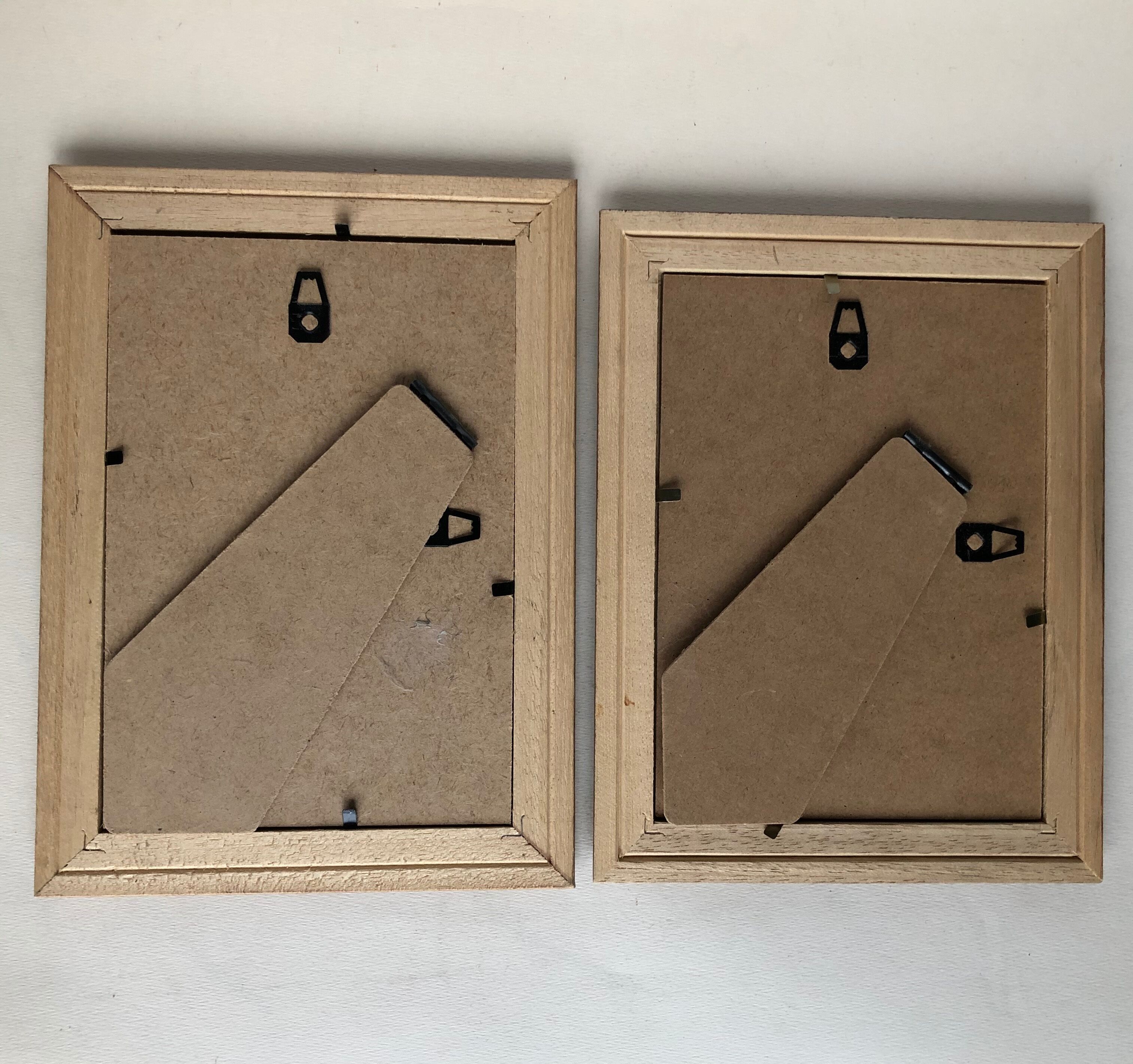 Ensemble de 2 cadres en bois