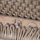 Scandinavian chair model 71 by Niels Otto Moller in teak and rope
