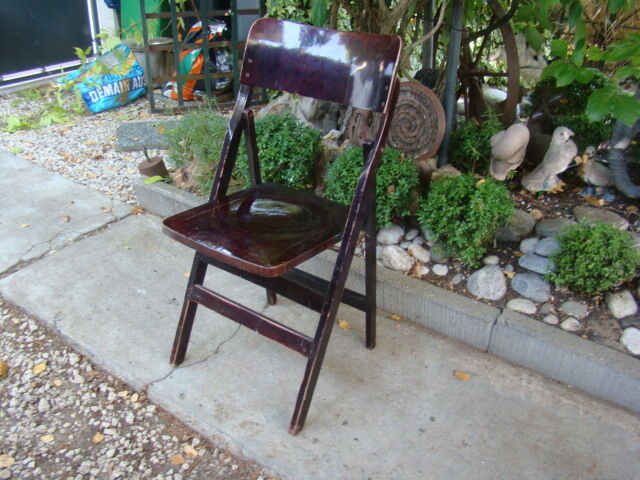 Antique folding chair