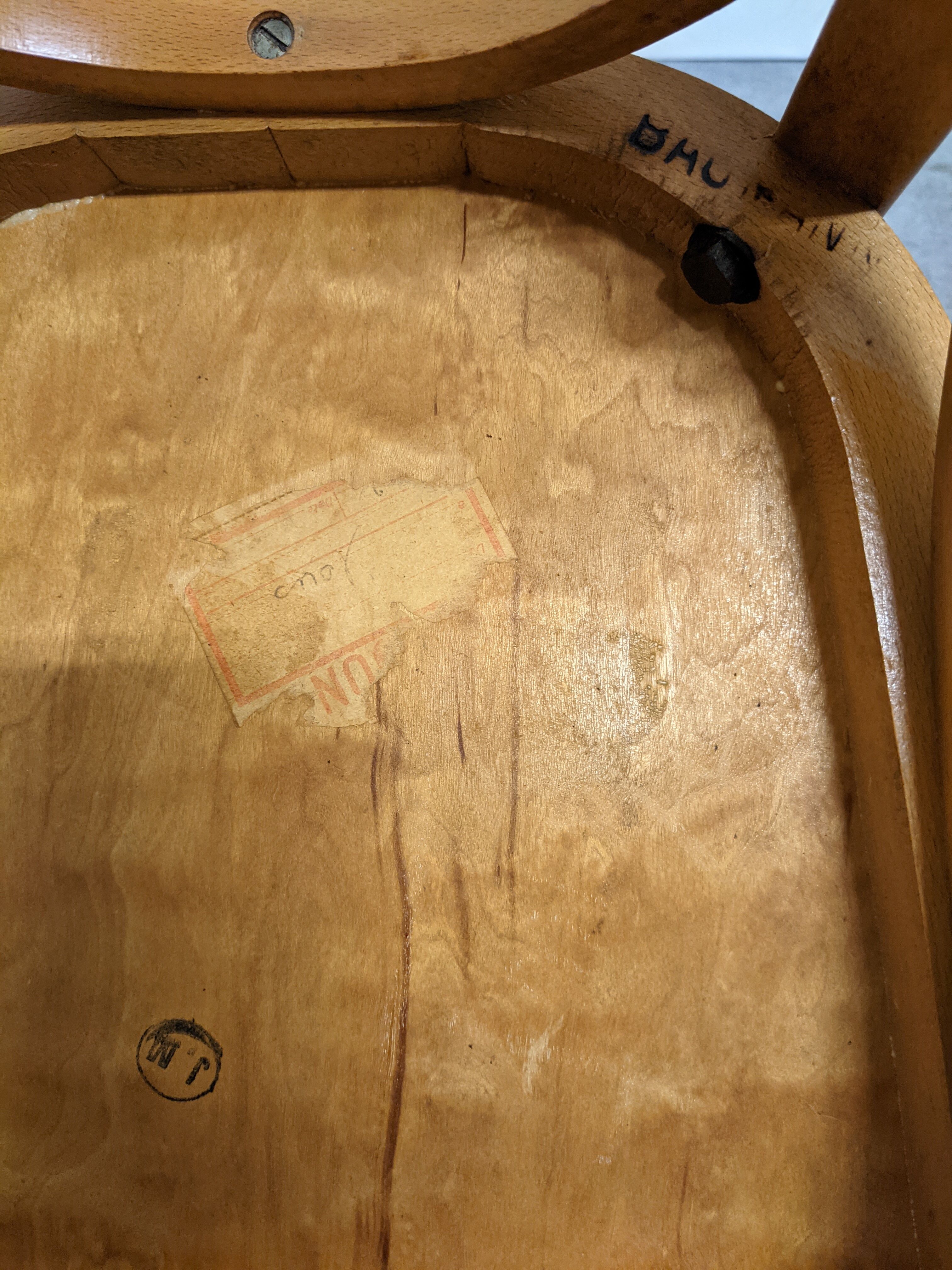 5 Baumann bistro chairs from the 1950s