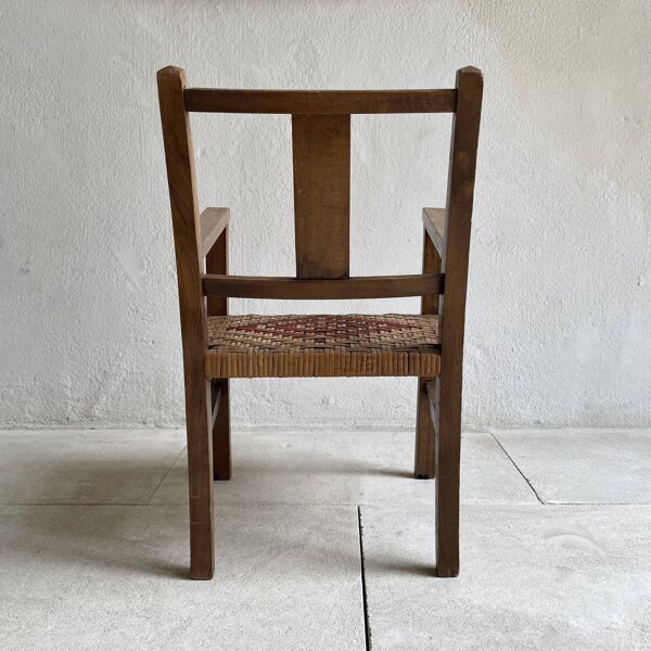 Fauteuil enfant assise en osier