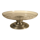 Art deco cup in glass and metal