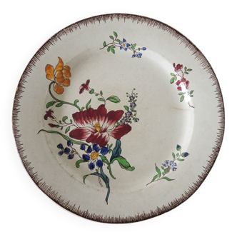 Plate faience of Sarreguemines