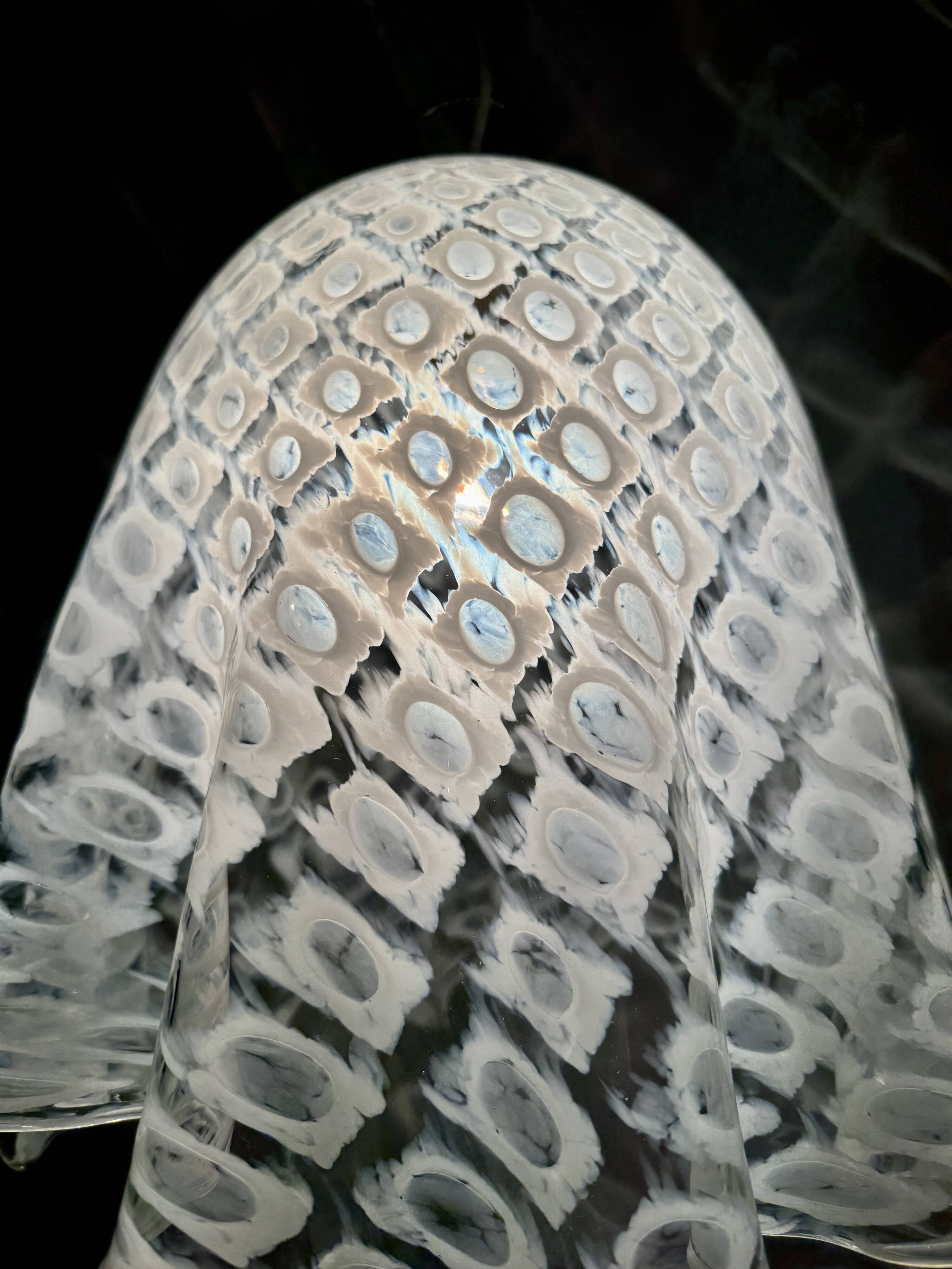 Lampe à Suspension Fazzoletto en Verre de Murano par Paolo Venini