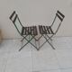 Paire de chaises de bistrot  jardin pliable ancienne
