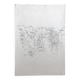 Ink on paper signed by Abdelkader GUERMAZ, Place Georges Pompidou, circa 1977